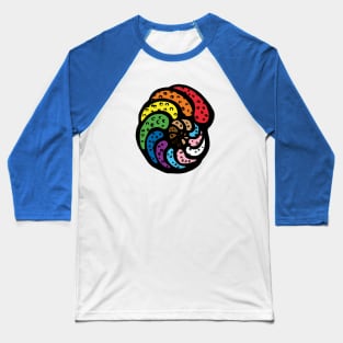 LGBTQ+ Progress Inclusive Pride Flag Foram Foraminifera Baseball T-Shirt
